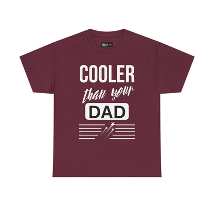 Cooler Than Your Dad Tee - Funny Gift for Dads, Unisex Cotton T-Shirt, Father's Day, Birthday, Casual Wear, Gift for Him, Dad Humor