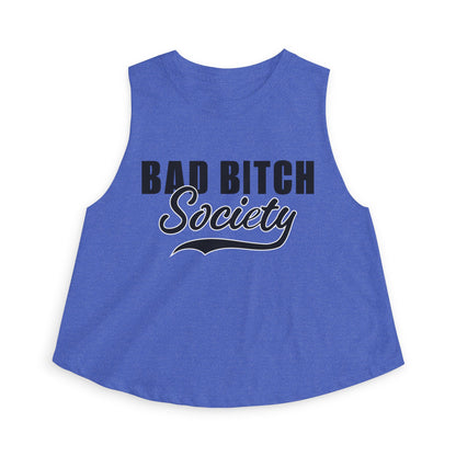 FaithStyles Bad Bitch Society Crop Top — Feminine Bold Graphic Women's Crop