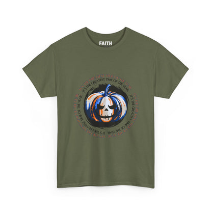 Halloween Pumpkin Tee, Unisex Halloween Shirt, Spooky Fall Apparel, Autumn Outfit, Trick or Treat Gift