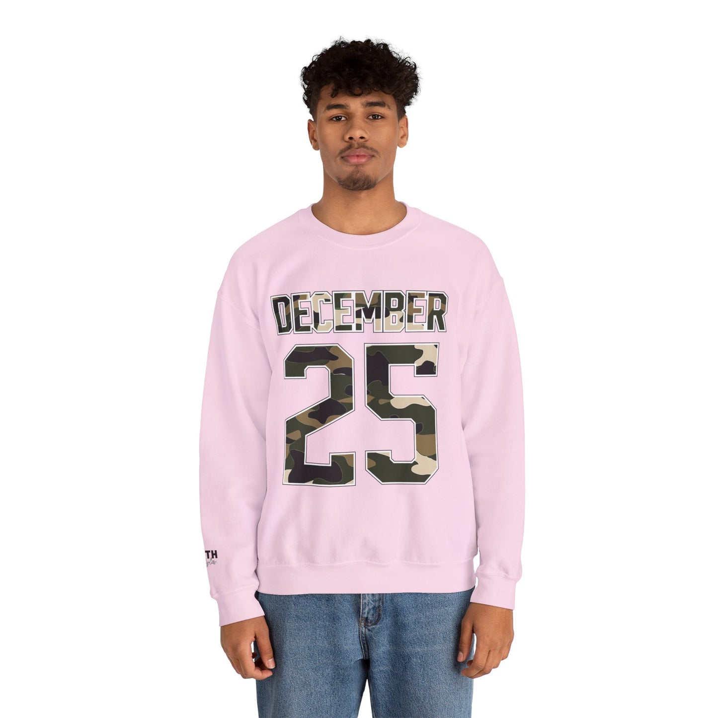 December 25 Camouflage Crewneck Sweatshirt - Christmas Holiday Tee