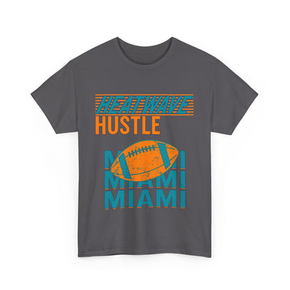 Miami Heatwave Hustle Male Heavy Cotton Tee, Sportswear, Football Shirt, [...]
