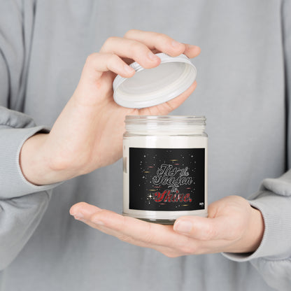 Holiday Soy Candle 9oz — "Tis the Season to Shine" Scented Jar