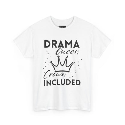 Drama Queen Cotton Tee - Empowering T-Shirt, Gift for Her, Casual Wear, Birthday Celebration, Statement Top