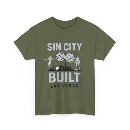 Las Vegas Built Tee, Male Cotton T-Shirt, Sin City Apparel, Casino Lover [...]