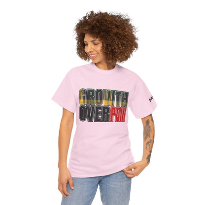 FaithStyles Growth Over Pain T‑Shirt — Motivational Graphic Tee