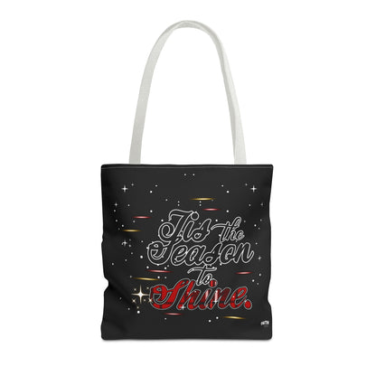 Holiday Tote Bag — 'Tis the Season to Shine Christmas Shopper Tote
