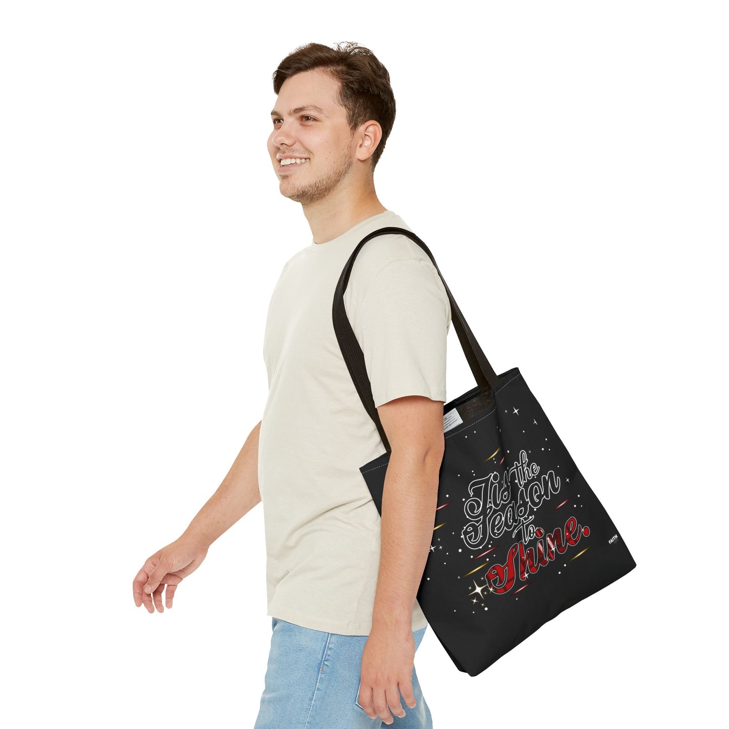 Holiday Tote Bag — 'Tis the Season to Shine Christmas Shopper Tote