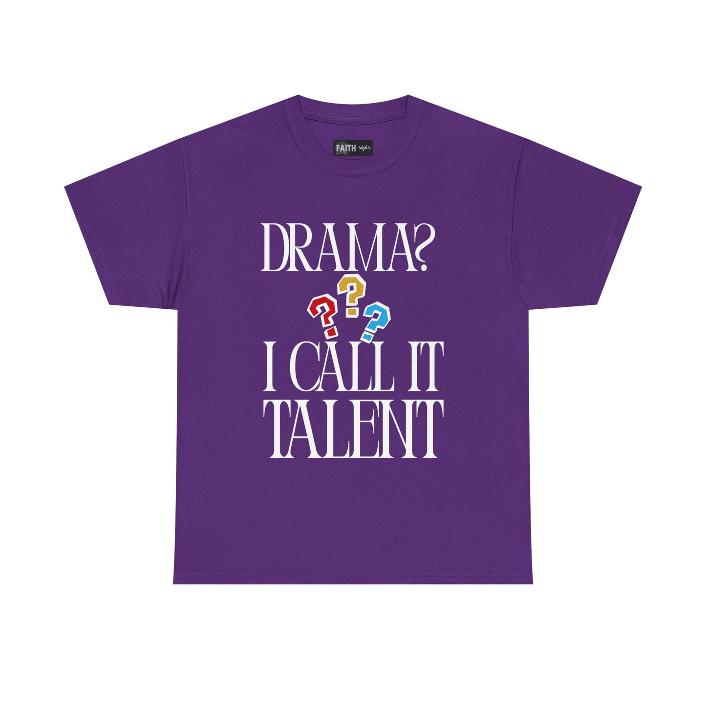 Drama Talent Unisex Heavy Cotton Tee, Funny Graphic Tee, Gift for Actors, Quirky Tee for Drama Lovers, Casual Wear, Gift for Friends