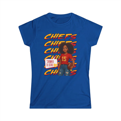 Chiefs Game Day Women's Tee, Football Fan Shirt, Cute Sports Apparel, Casual Women's Top, Gift for Chiefs Fans, Unique Team Spirit