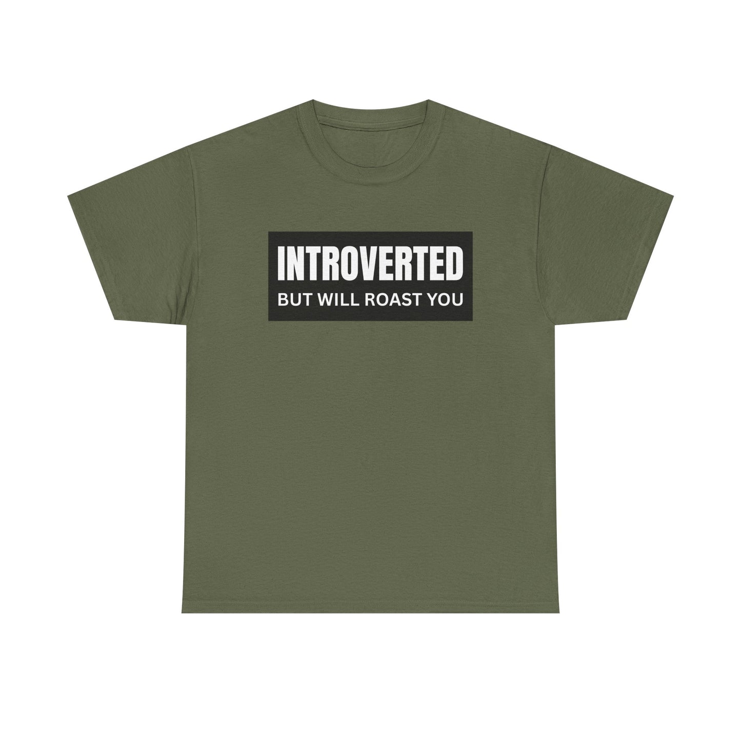 Introverted But Will Roast You Male Tee, Funny T-Shirt for Introverts, Perfect Gift for Friends, Humorous Apparel, Great for Casual [...]