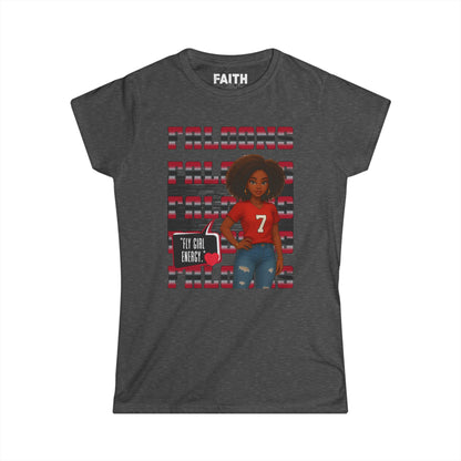Falcons Fan Women's Softstyle Tee, Casual Sportswear, Perfect for Game Day, Gifts for Her, Unique Pride Shirt