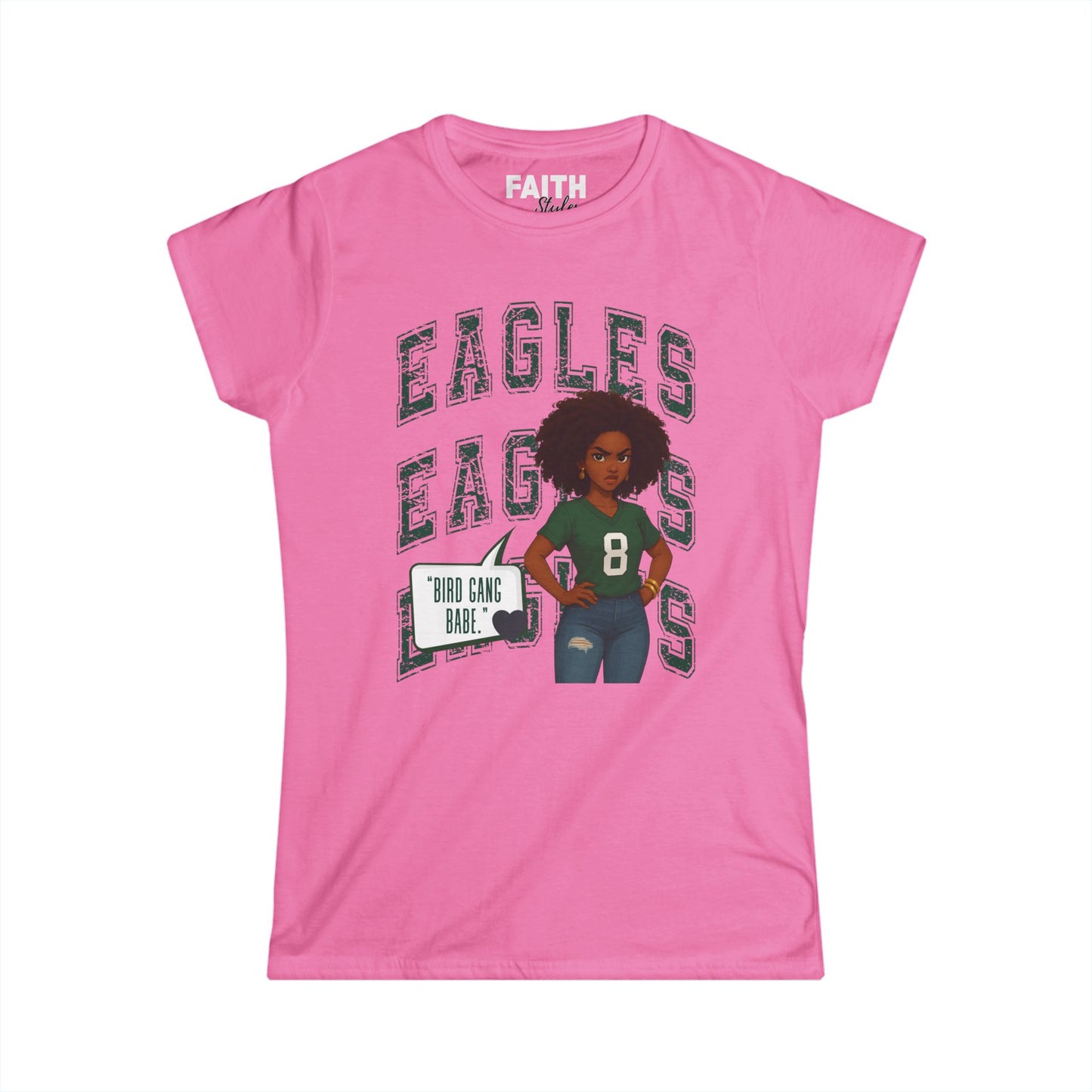 Eagles Game Day Women's Tee, Sports Fan Shirt, Football Season Apparel, Gift for Her, Casual Outfit for Celebrations