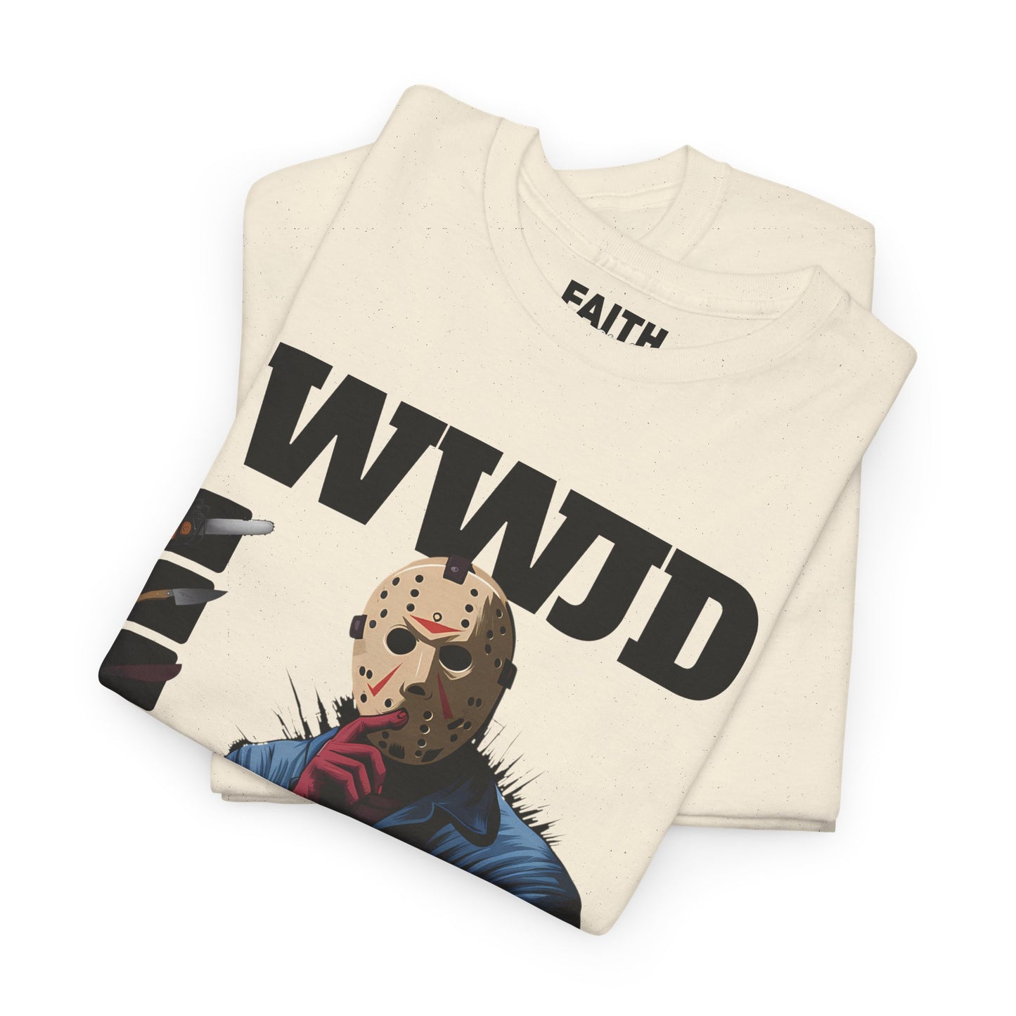 WWJD Unisex Heavy Cotton Tee, Graphic T-Shirt, Casual Wear, Gift for Him, Trendy Apparel, Statement Tee