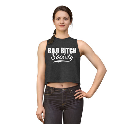 FaithStyles Bad Bitch Society Crop Top — Feminine Bold Graphic Women's Crop