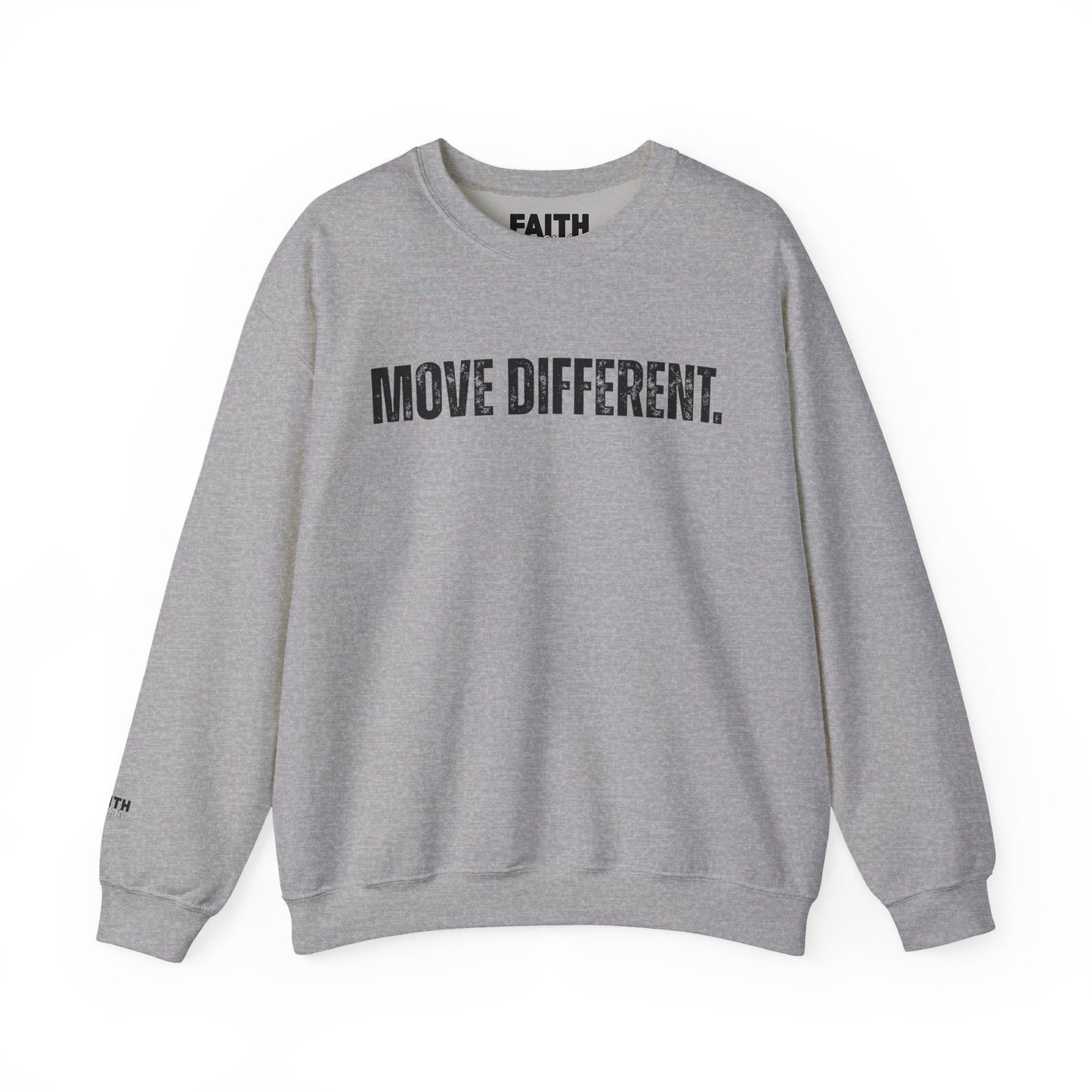 MOVE DIFFERENT. Unisex Crewneck Sweatshirt | Faith Styles®