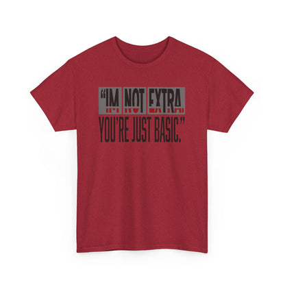 Funny Quote Male Heavy Cotton Tee, Casual T-Shirt for Everyday Wear, Gift for Friends, Birthday Gift, Trendy Statement Shirt