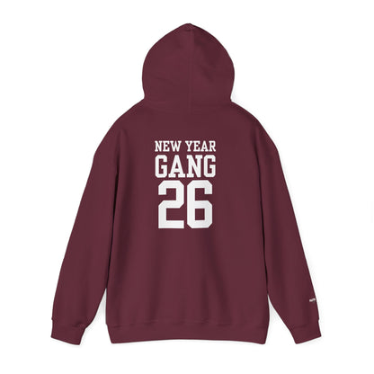 New Year Gang 26 Hoodie — Varsity Style Graphic Pullover
