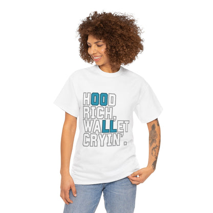 Trendy Unisex Heavy Cotton T-shirt with Playful Design - Perfect for Casual Wear & Gifts
