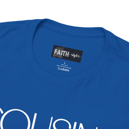 Cousins & Besties Tee, Unisex Heavy Cotton T-Shirt, Family Reunion Apparel, Friendship Gift, Casual Wear, Summer Style