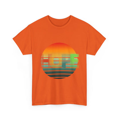"HOPE" Sunset Vibes Unisex Cotton Tee, Summer T-Shirt, Gift for Him/Her, Casual Wear, Beach Day Outfit, Eco-Friendly Fashion