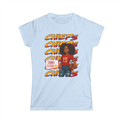 Chiefs Game Day Women's Tee, Football Fan Shirt, Cute Sports Apparel, Casual Women's Top, Gift for Chiefs Fans, Unique Team Spirit
