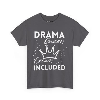 Drama Queen Cotton Tee - Empowering T-Shirt, Gift for Her, Casual Wear, Birthday Celebration, Statement Top