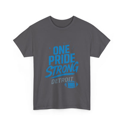 Detroit Lions Pride Tee - Male Heavy Cotton T-Shirt, Football Fan Apparel, Game Day Gear, Gift for Sports Lovers, Casual Wear