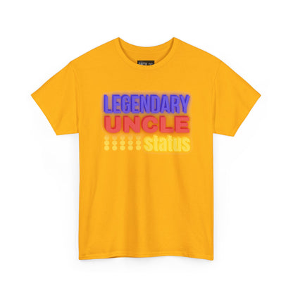 Legendary Uncle Heavy Cotton Tee, Gift for Uncle, Family Reunion Shirt, Fun Uncle T-Shirt, Birthday Gift for Him, Casual Wear
