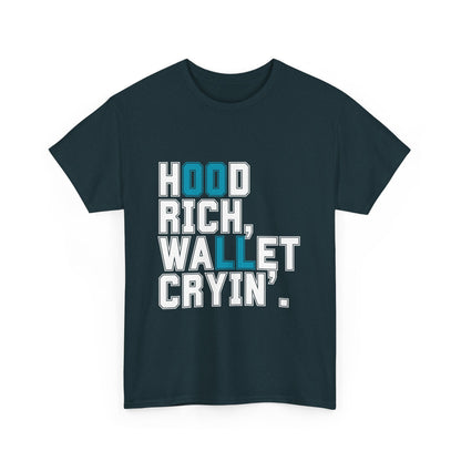 Trendy Unisex Heavy Cotton T-shirt with Playful Design - Perfect for Casual Wear & Gifts