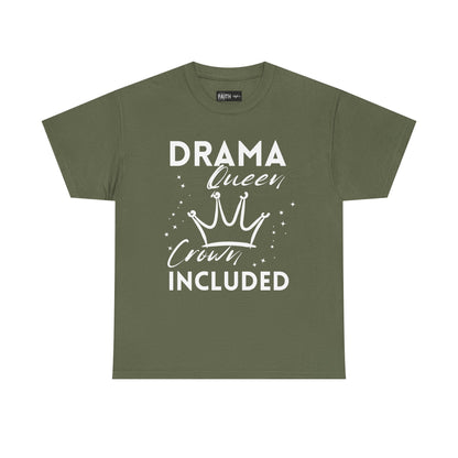Drama Queen Cotton Tee - Empowering T-Shirt, Gift for Her, Casual Wear, Birthday Celebration, Statement Top