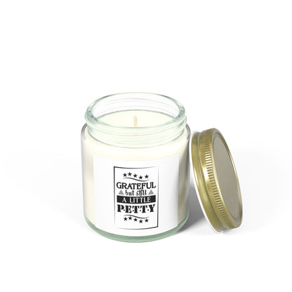 "GRATEFUL..." Scented Candles, Coconut Apricot Wax (4oz, 9oz)