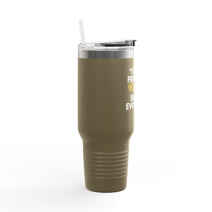 Inspirational Insulated Travel Mug, Motivational Coffee Tumbler, Evolved Journey Mug, Perfect for Gifts, Travel, and Daily Use