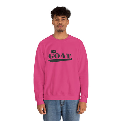 NEW FaithStyles Embroidery GOAT Crewneck Sweatshirt — 'The GOAT' Graphic Pullover