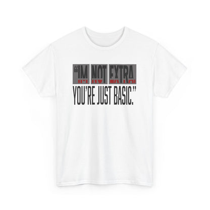 Funny Quote Male Heavy Cotton Tee, Casual T-Shirt for Everyday Wear, Gift for Friends, Birthday Gift, Trendy Statement Shirt