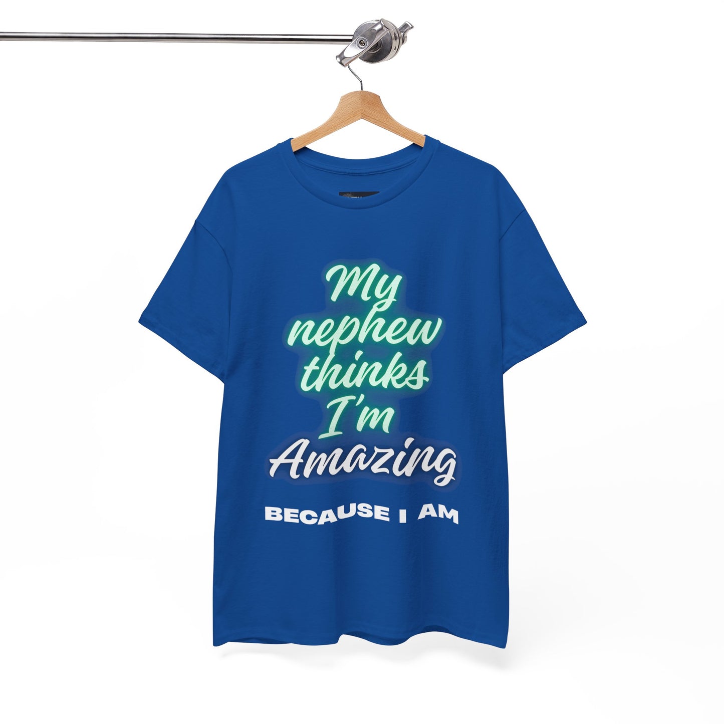 Unisex Heavy Cotton Tee - My Nephew Thinks I'm Amazing, Perfect Gift for Family, Birthday Tee, Funny Quote Shirt, Casual Wear, Gifts [...]