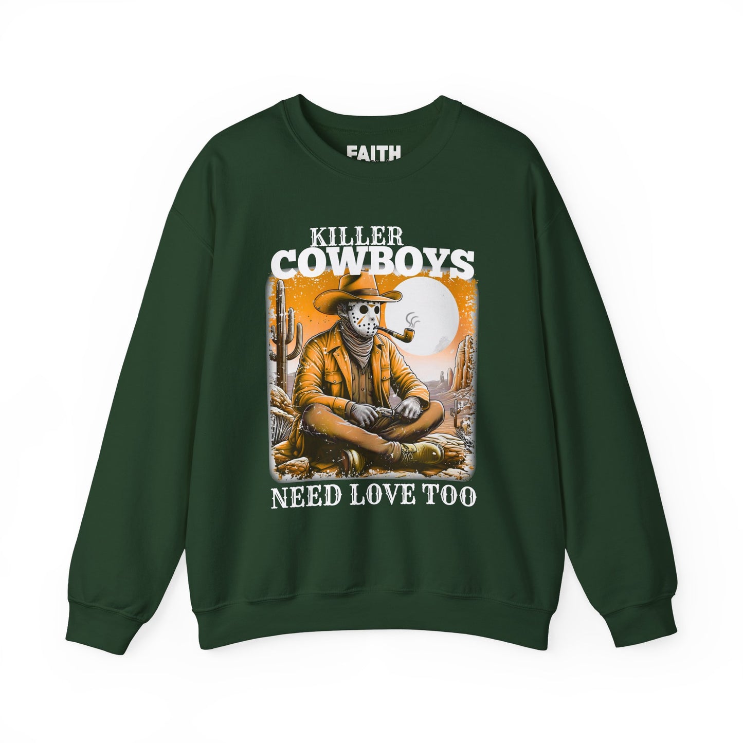 Killer Cowboys Graphic Sweatshirt, Cozy Unisex Pullover, Great for Cowboy Fans