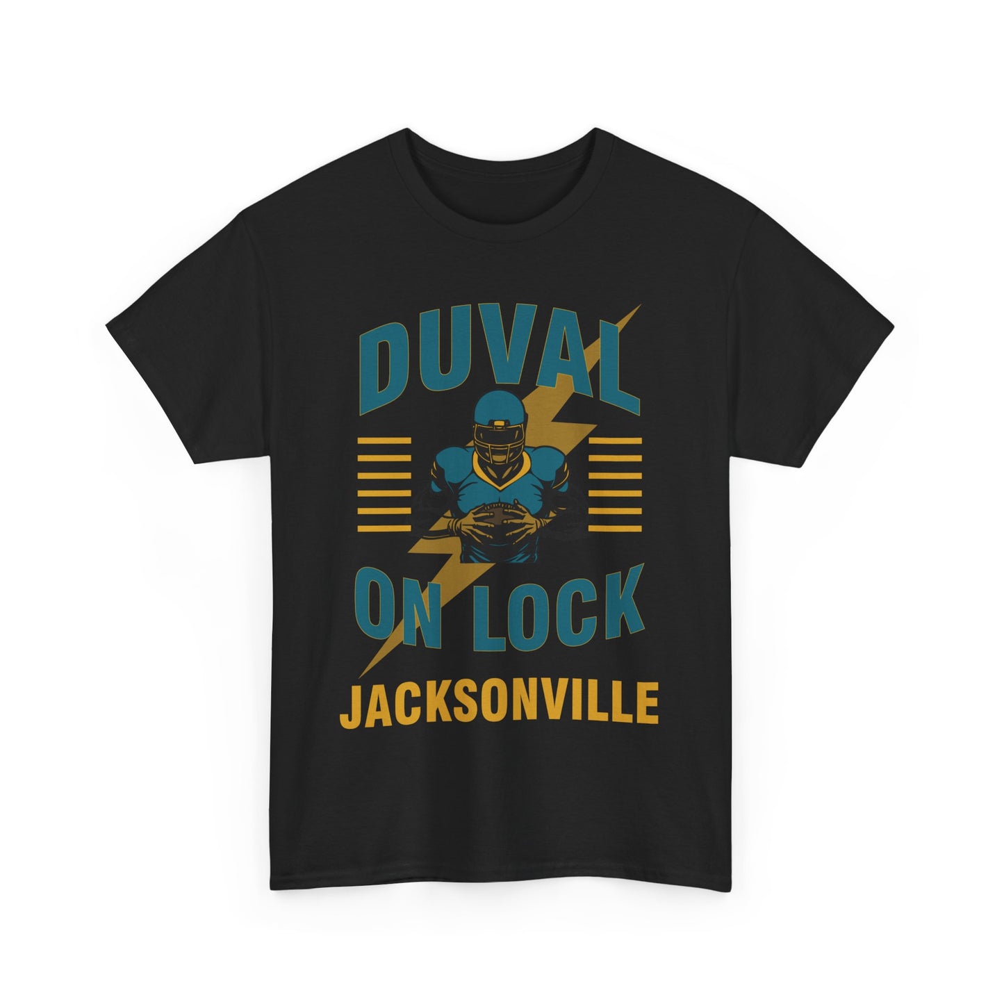 Jacksonville Duval On Lock Tee for Sports Fans | Male Heavy Cotton Tee, [...]