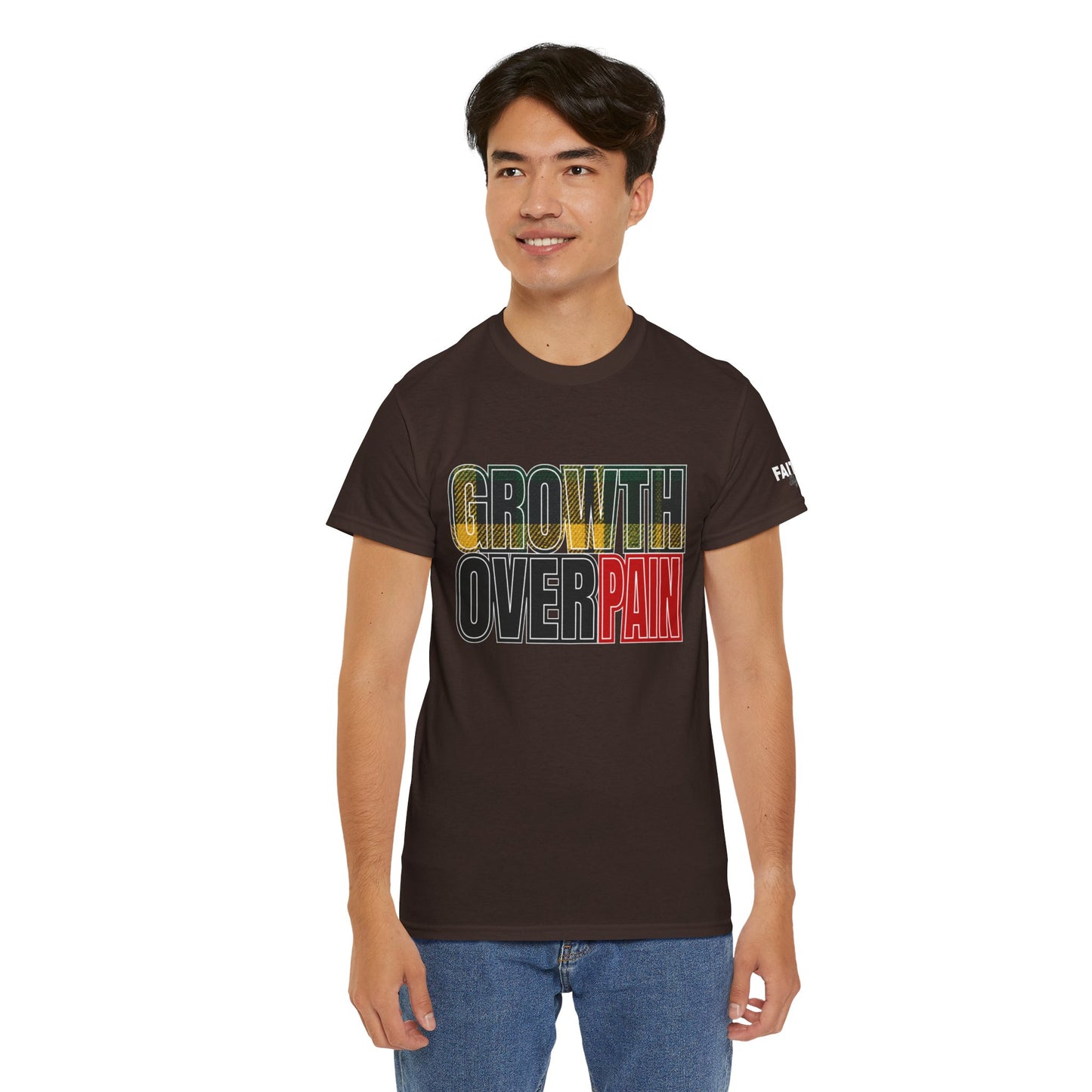 FaithStyles Growth Over Pain T‑Shirt — Motivational Graphic Tee