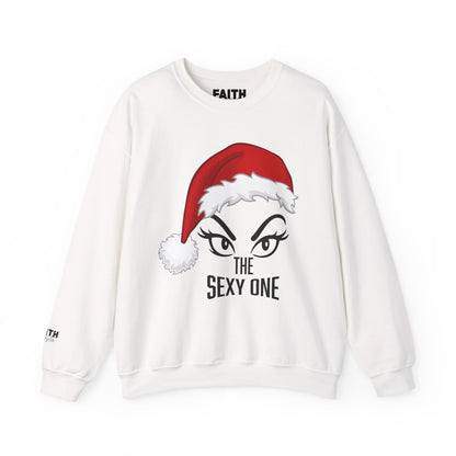 Sexy One Christmas Sweatshirt – Santa Hat Graphic Holiday Crewneck