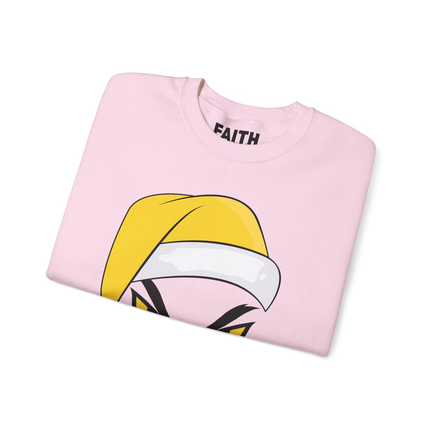 The Mean SANTA Sweatshirt -  Holiday Crewneck - Yellow