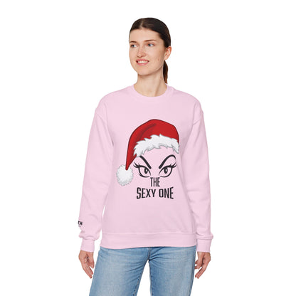 Sexy One Christmas Sweatshirt – Santa Hat Graphic Holiday Crewneck