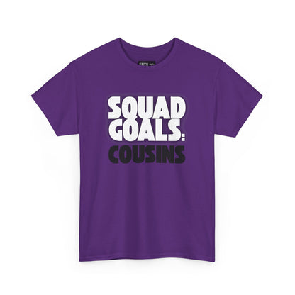 Cousins Squad Goals T-Shirt, Family Reunion Shirt, Unisex Graphic Tee, Cousin Gift, Summer BBQ Style, Matching Family Apparel