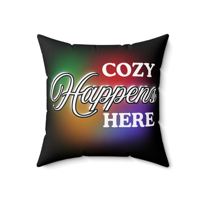 Cozy Decorative Pillow, Home Decor Accent, Gift for Friends, Living Room Cushion, Cozy Moments, Modern Home Style