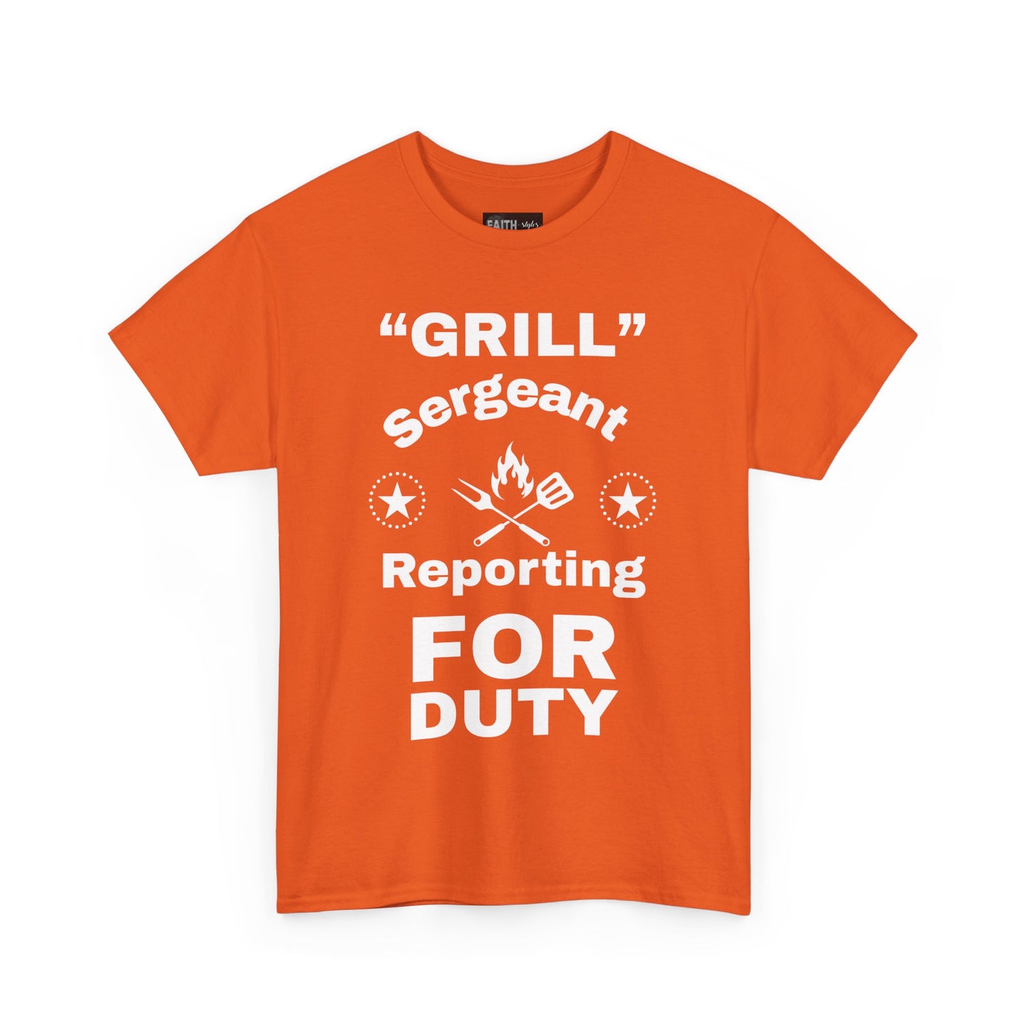 Grill Sergeant Tee - Perfect for BBQs, Father's Day Gift, Unisex Cotton T-Shirt, Outdoor Parties, Cooking Enthusiasts