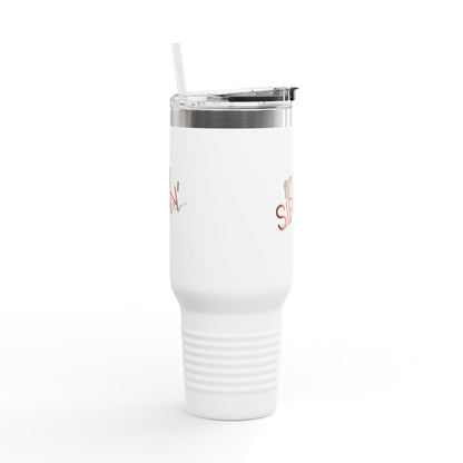 Insulated Travel Mug for On-the-Go, Stay Sippin' Coffee Cup, 40oz Beverage Tumbler, Perfect for Road Trips, Gifts for Her, Summer Travel