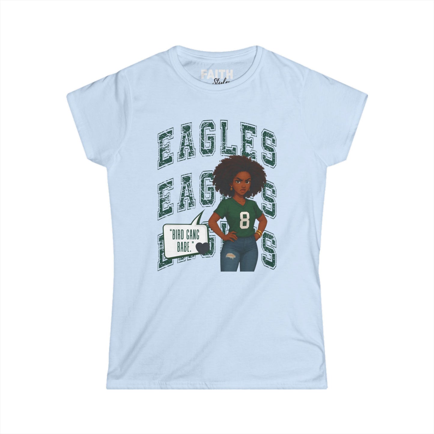 Eagles Game Day Women's Tee, Sports Fan Shirt, Football Season Apparel, Gift for Her, Casual Outfit for Celebrations