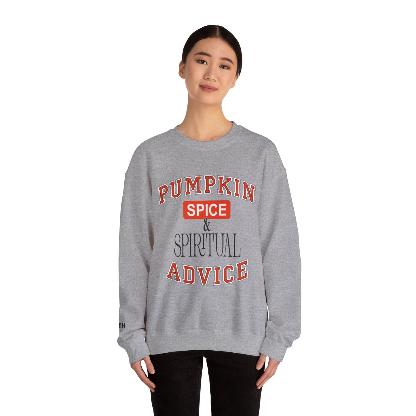 Cozy Pumpkin Spice Sweatshirt, Fall Sweatshirt, Spiritual Advice Crewneck, Autumn Fashion, Thanksgiving Gift, Unisex Sweater