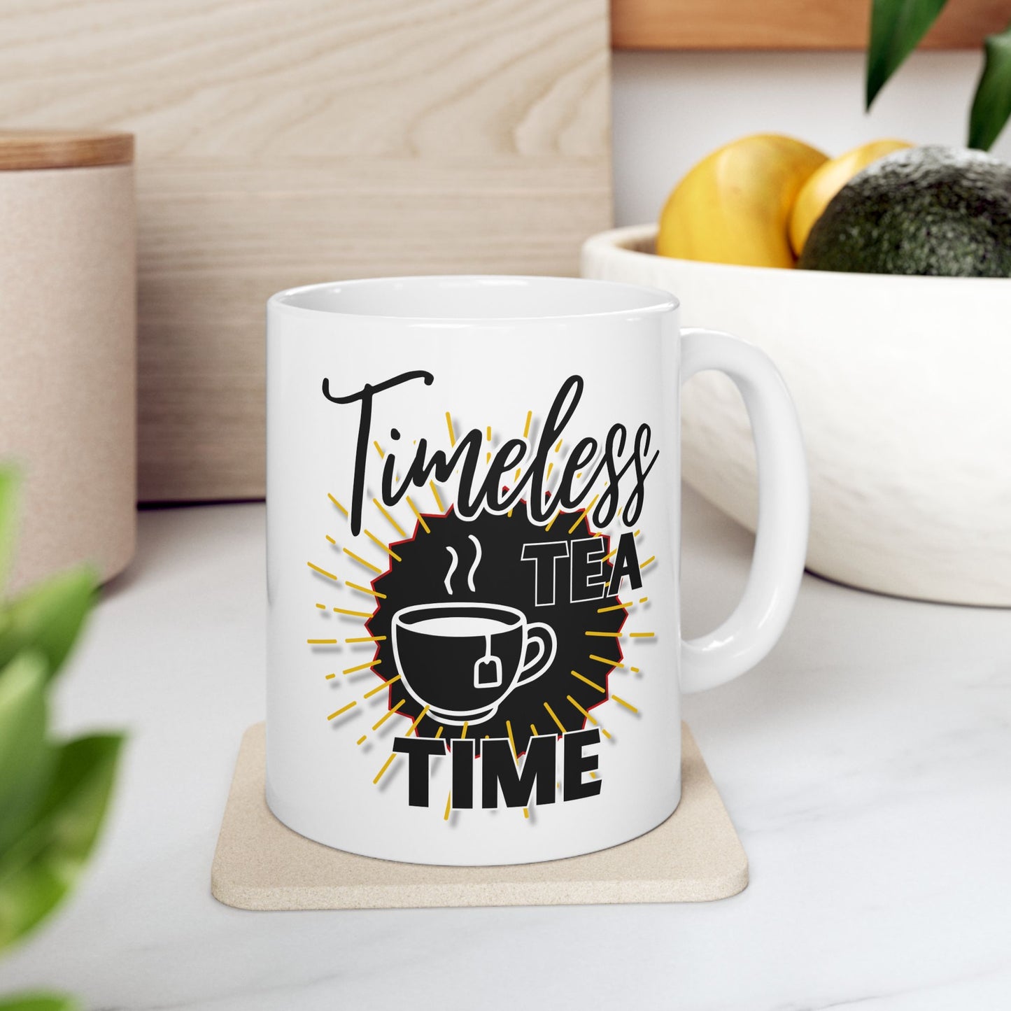 FaithStyles Timeless Tea Ceramic Mug — 11oz & 15oz Inspirational Coffee Cup