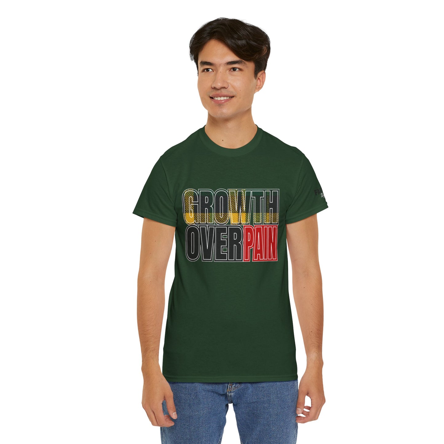 FaithStyles Growth Over Pain T‑Shirt — Motivational Graphic Tee
