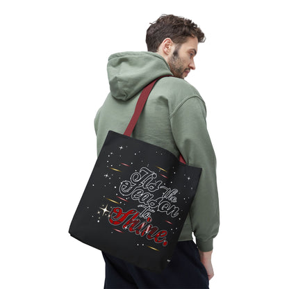 Holiday Tote Bag — 'Tis the Season to Shine Christmas Shopper Tote